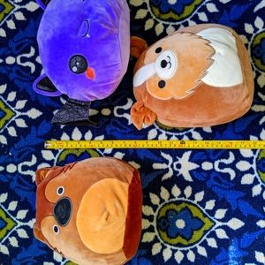 Squishmallow set German shepherd sheltie bat